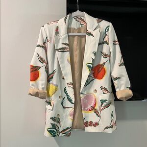 Floral Print Women's Blazer